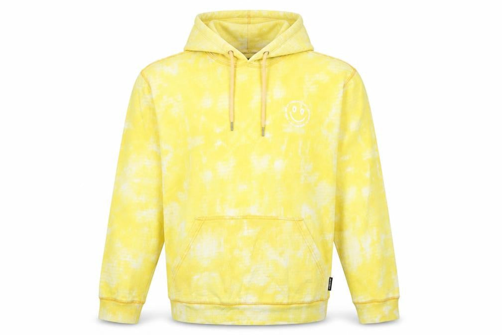 Distruct Mens Yellow Cotton Pullover Hoodie Size S