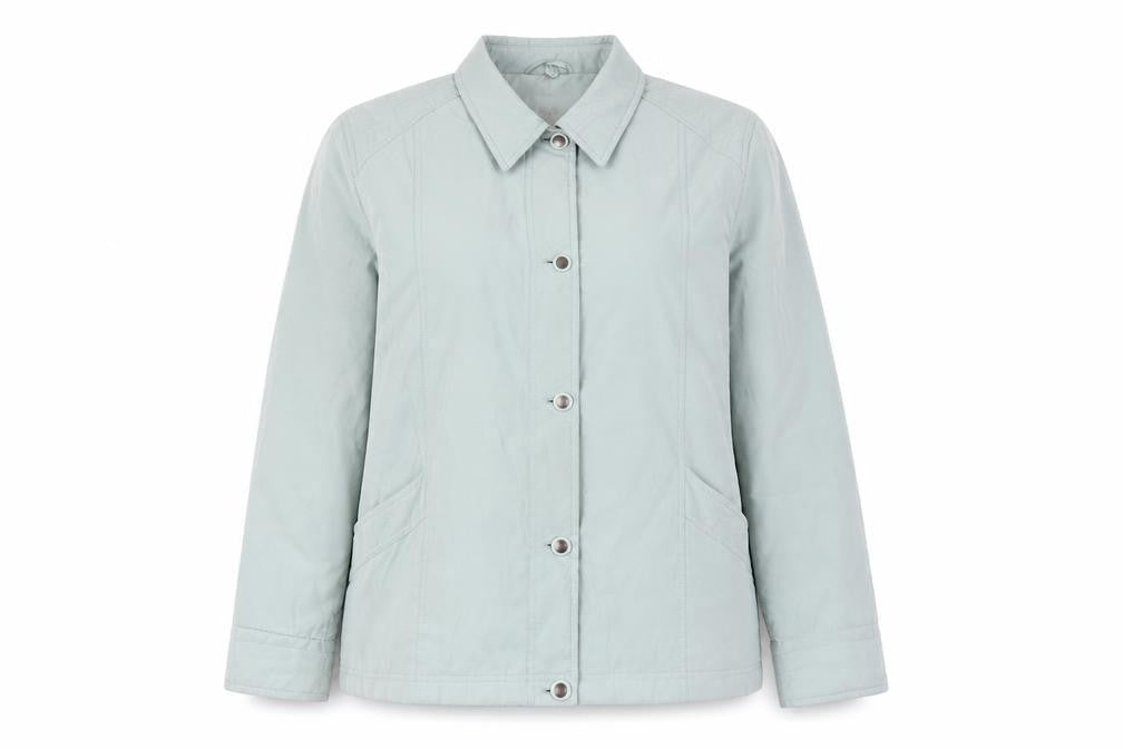 EWM Womens Green Jacket Coat Size 20 Button
