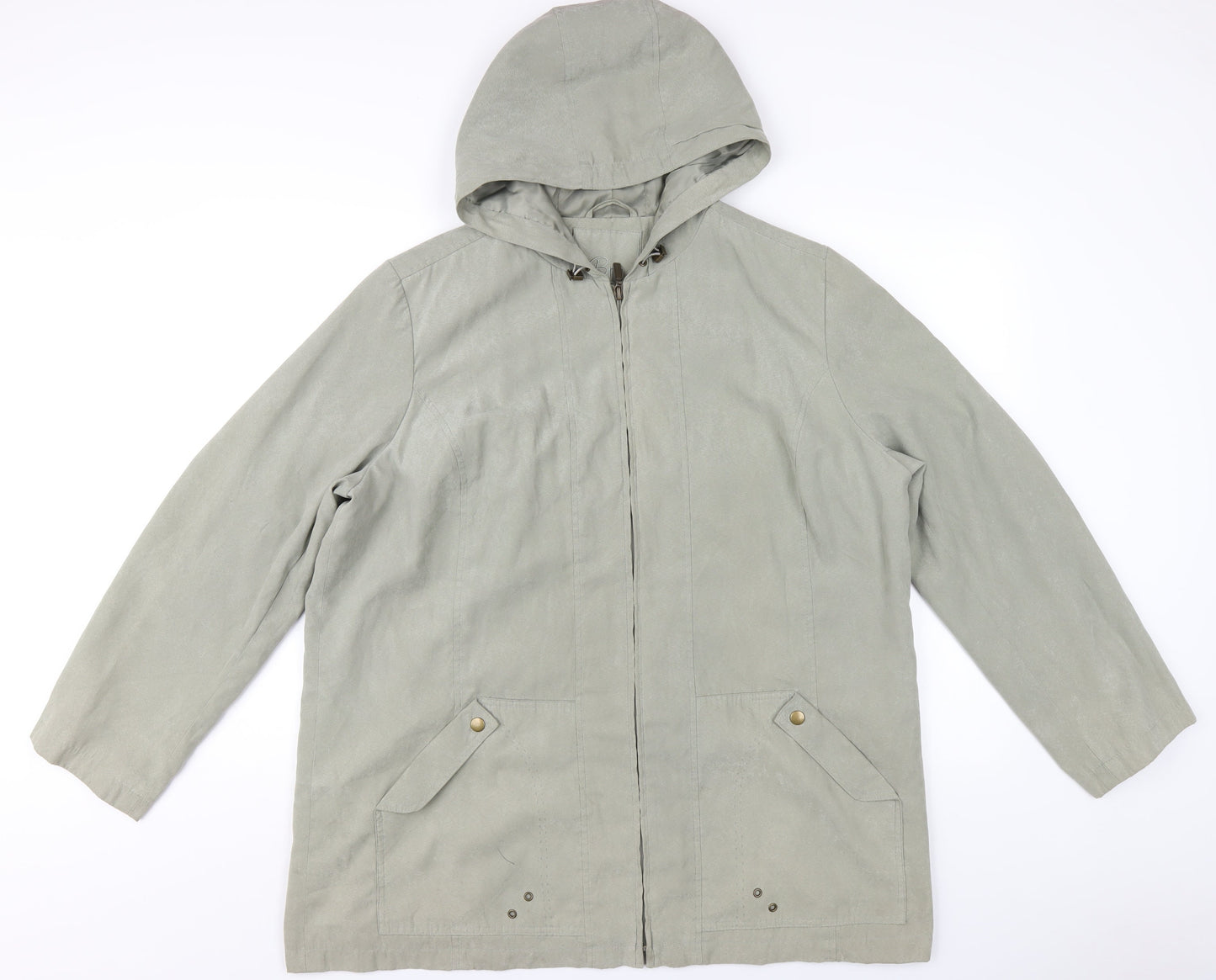 Bonmarché Womens Green Jacket Coat Size L Zip