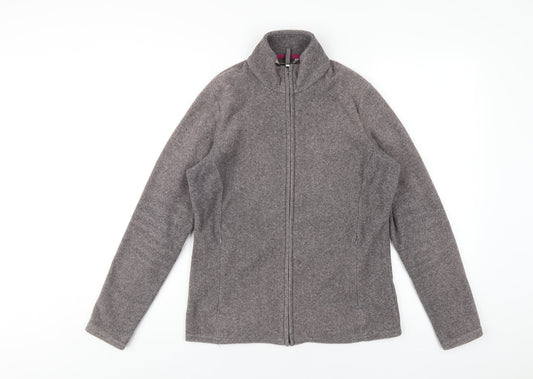Marks and Spencer Womens Grey Jacket Size 12 Zip