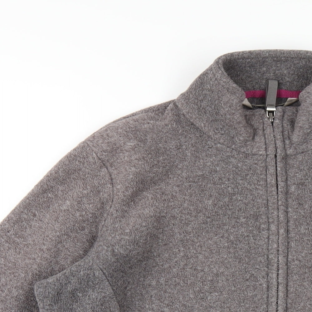 Marks and Spencer Womens Grey Jacket Size 12 Zip
