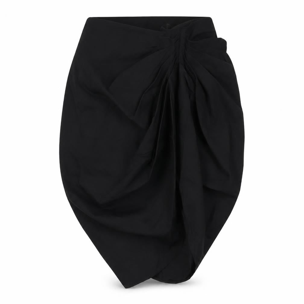 PRETTYLITTLETHING Womens Black Polyester A-Line Skirt Size 16 Zip