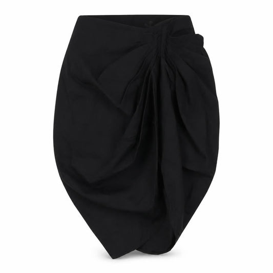 PRETTYLITTLETHING Womens Black Polyester A-Line Skirt Size 16 Zip