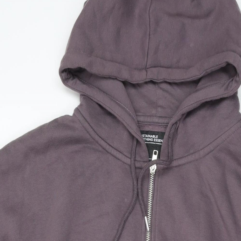 Juice Mens Purple Cotton Full Zip Hoodie Size XL