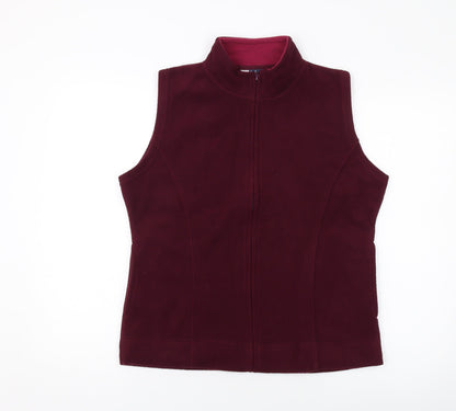 EWM Womens Purple Gilet Jacket Size 14 Zip
