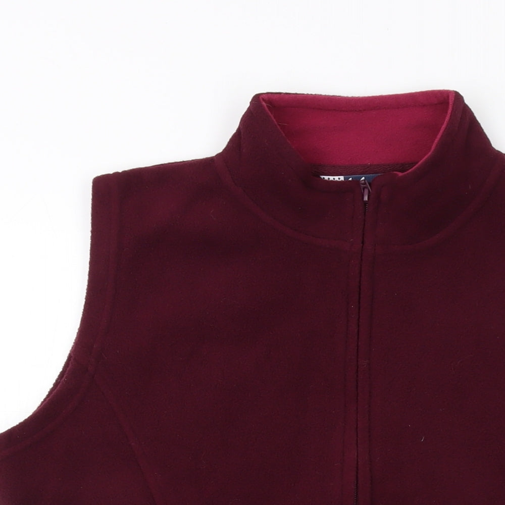 EWM Womens Purple Gilet Jacket Size 14 Zip