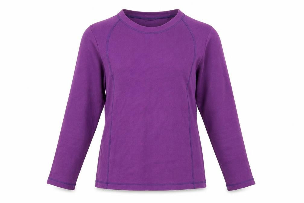 Quechua Womens Purple Polyester Pullover Sweatshirt Size 12 Pullover