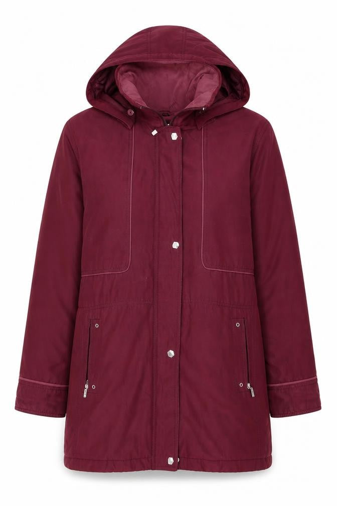 Katherine Hammond Womens Red Jacket Size 12 Zip