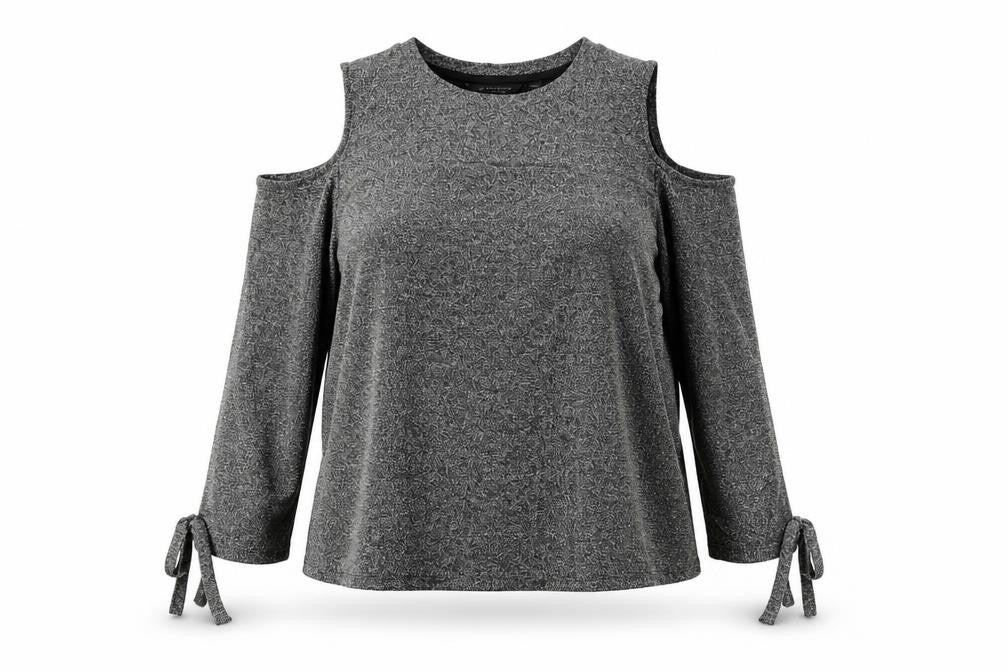 Dorothy Perkins Womens Silver Polyester Basic Blouse Size 18 Round Neck