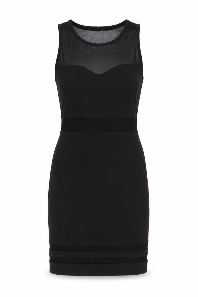 H&M Womens Black Polyester Mini Size 10 Round Neck Pullover