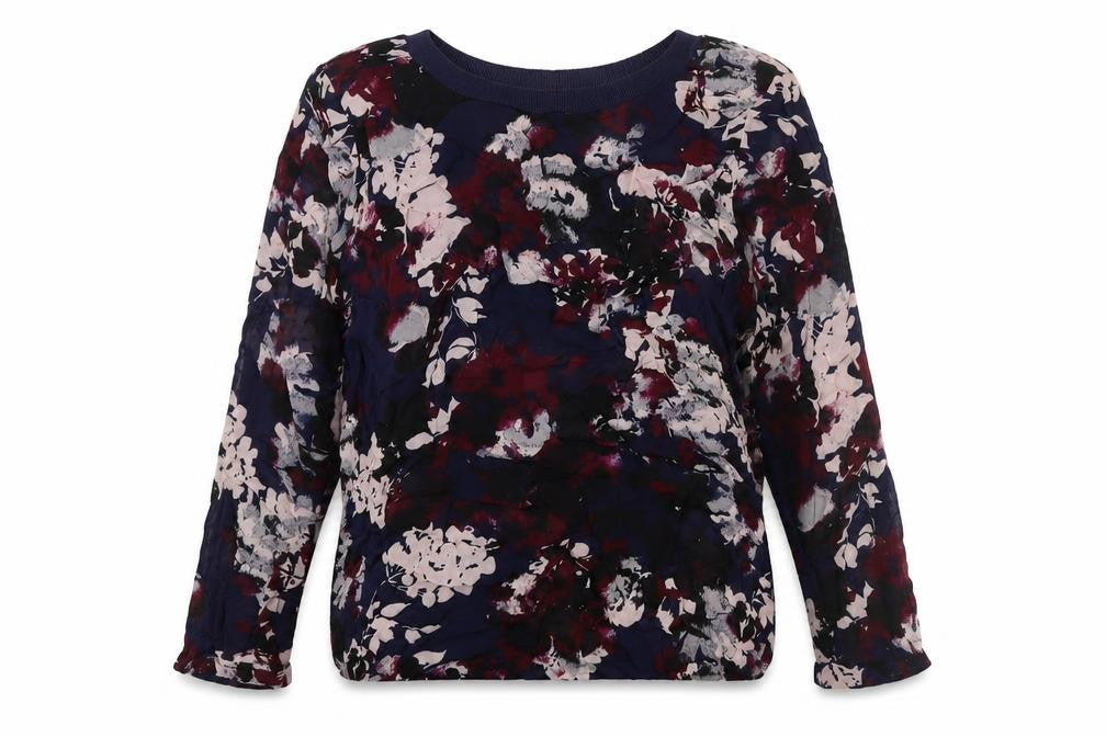 InWear Womens Multicoloured Geometric Viscose Basic Blouse Size 10 Round Neck