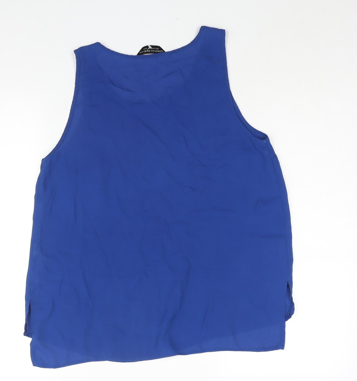 Dorothy Perkins Womens Blue Polyester Camisole Blouse Size 12 Round Neck