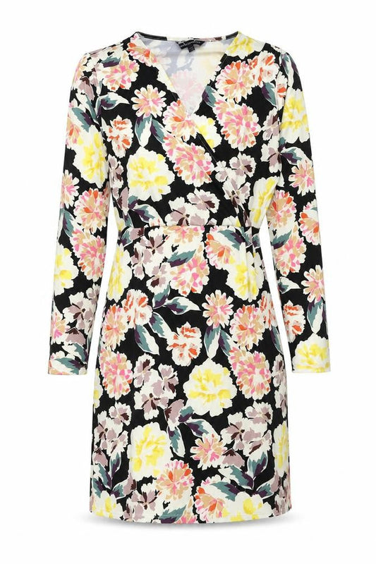 French Connection Womens Multicoloured Floral Polyester Shift Size 12 V-Neck Pullover
