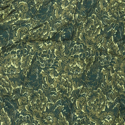Next Womens Green Floral Viscose Shift Size 16 Round Neck Button