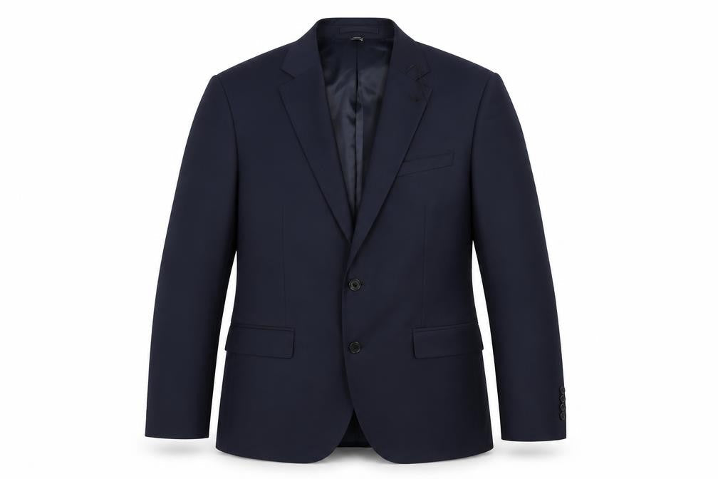 Marks & Spencer Mens Blue Polyester Jacket Suit Jacket Size 40 Regular