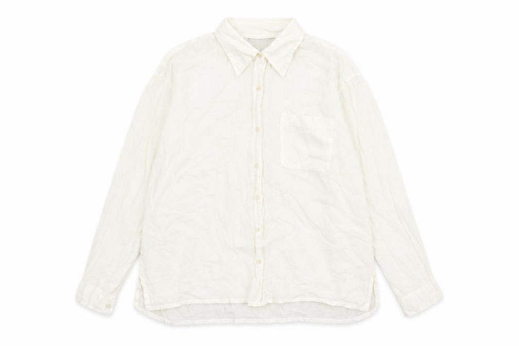 Endliess Spirit Womens White Viscose Basic Button-Up Size L Collared