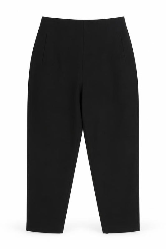 ASOS Womens Black Polyester Trousers Size 12 L27 in Regular Zip - Darted Waist