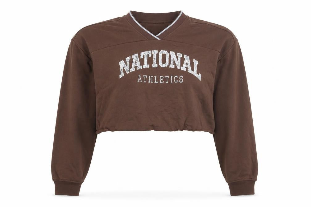 H&M Womens Brown Cotton Pullover Sweatshirt Size M Pullover