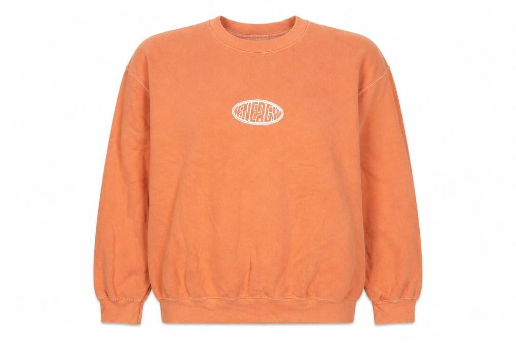 Topshop Womens Orange Cotton Pullover Sweatshirt Size XS Pullover