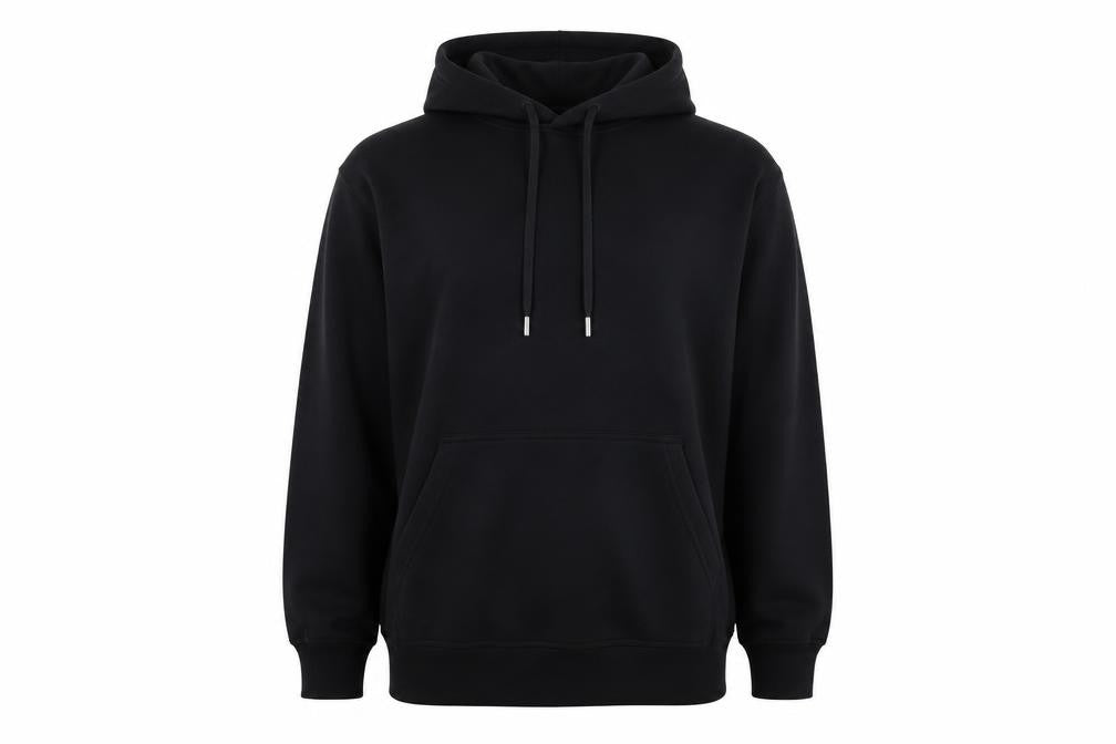 H&M Mens Black Cotton Pullover Hoodie Size S