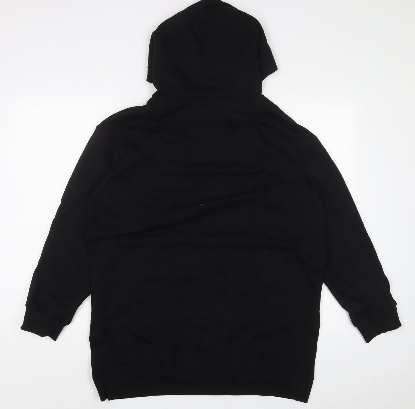 H&M Mens Black Cotton Pullover Hoodie Size S