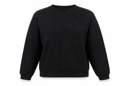 H&M Womens Black Cotton Pullover Sweatshirt Size S Pullover