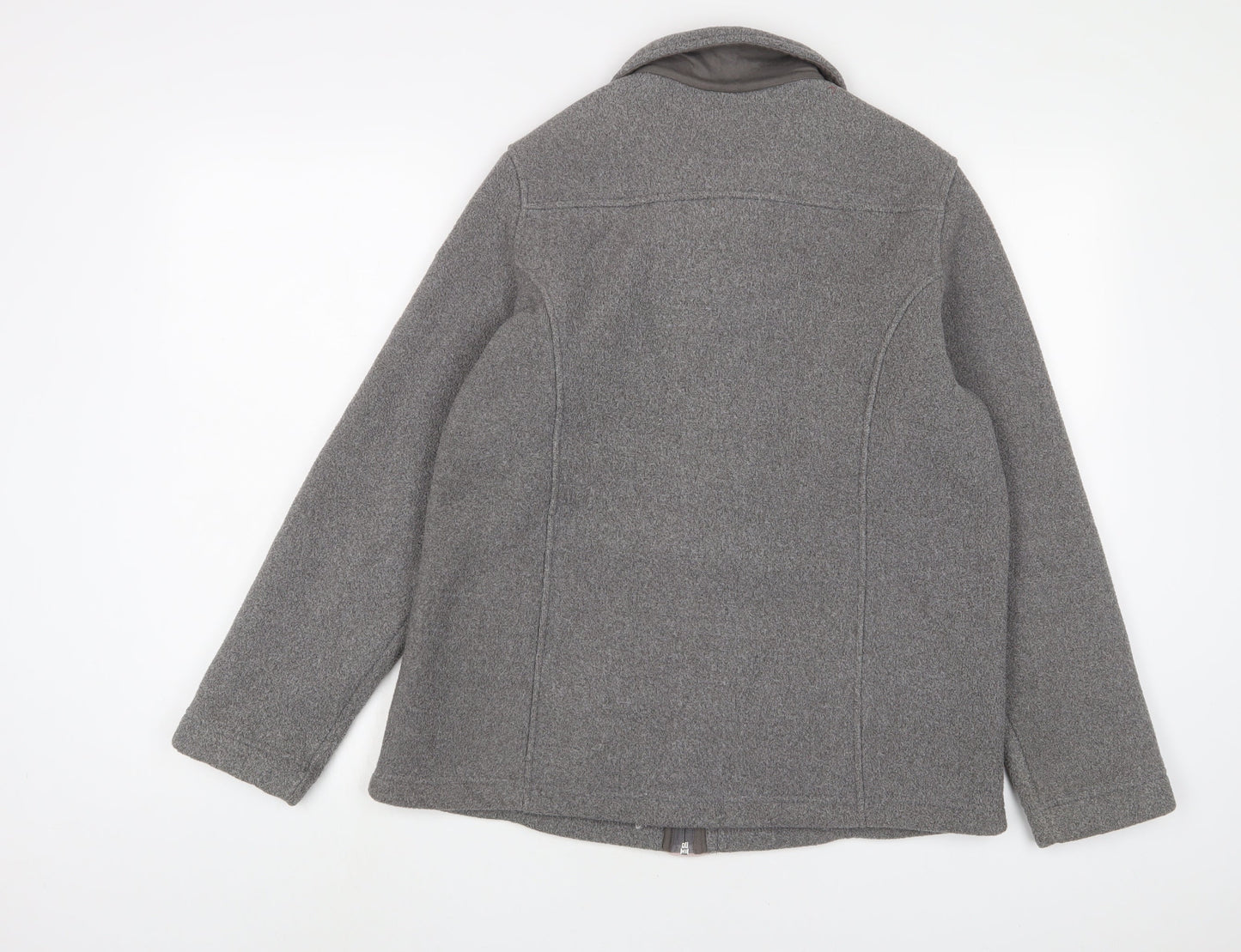 Marks and Spencer Womens Grey Jacket Size 14 Zip