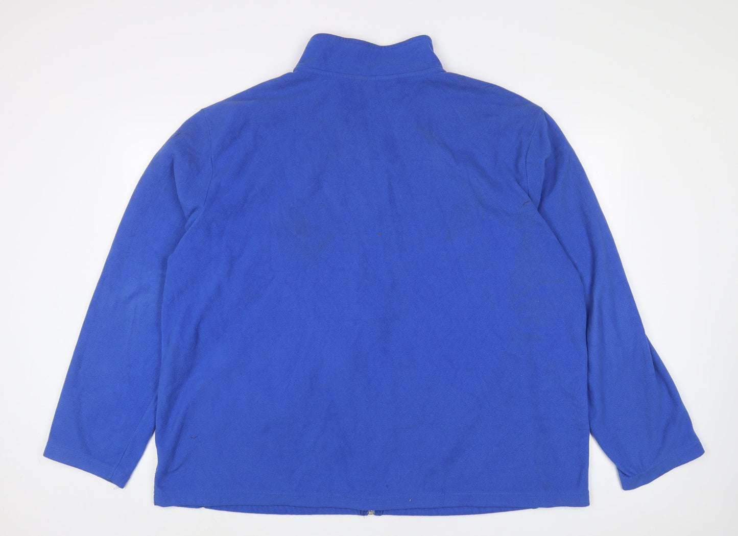 Star Mens Blue Jacket Size 2XL Zip - Logo, Embroidered