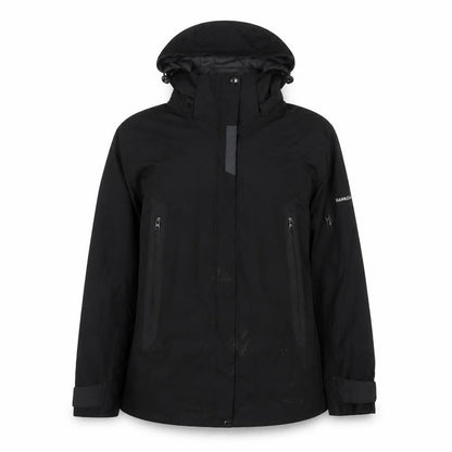 Hawke & Co Womens Black Jacket Coat Size 12 Zip - Zip Pockets