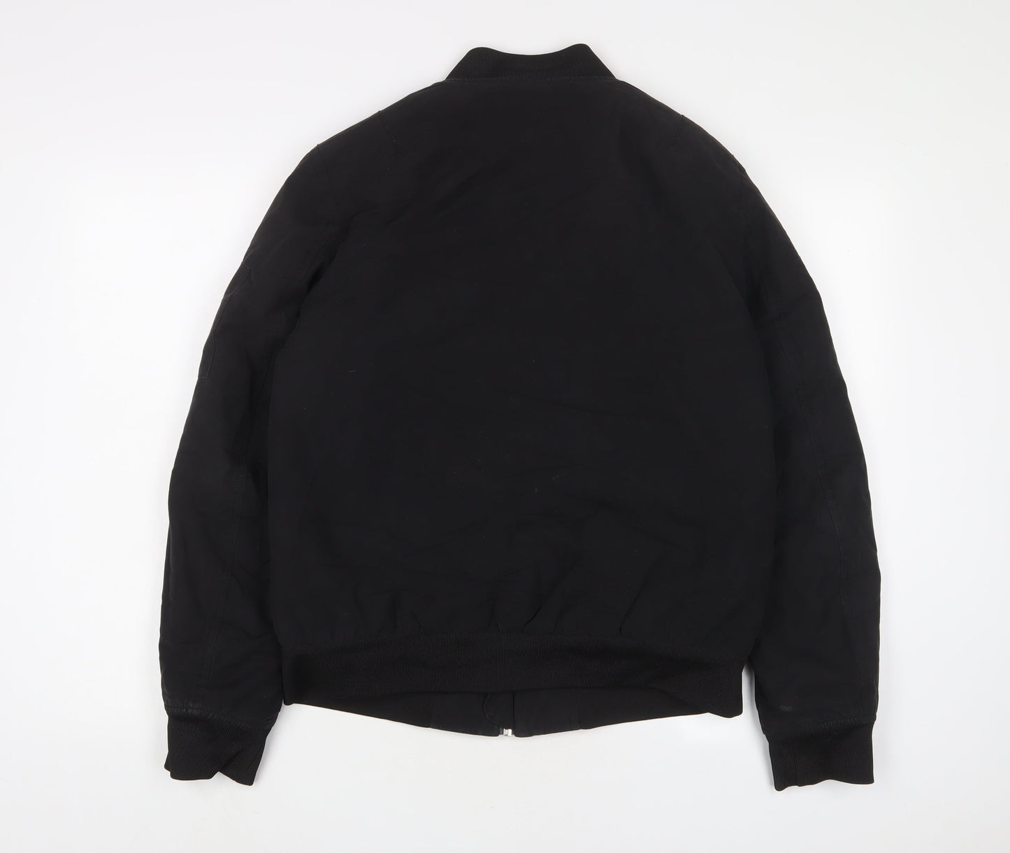 H&M Mens Black Jacket Size M Zip