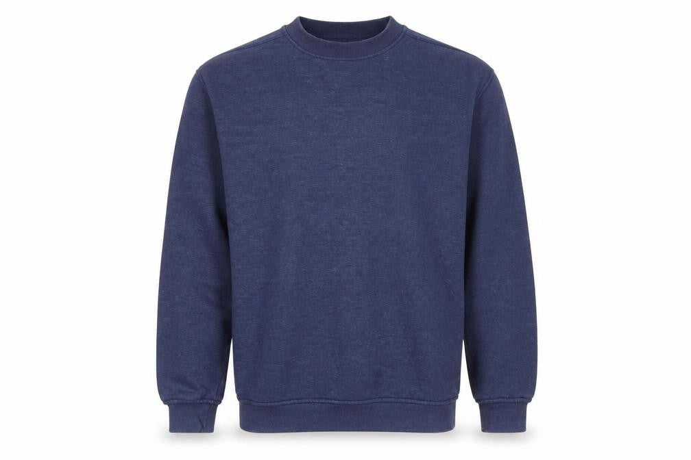 EWM Mens Blue Cotton Pullover Sweatshirt Size M