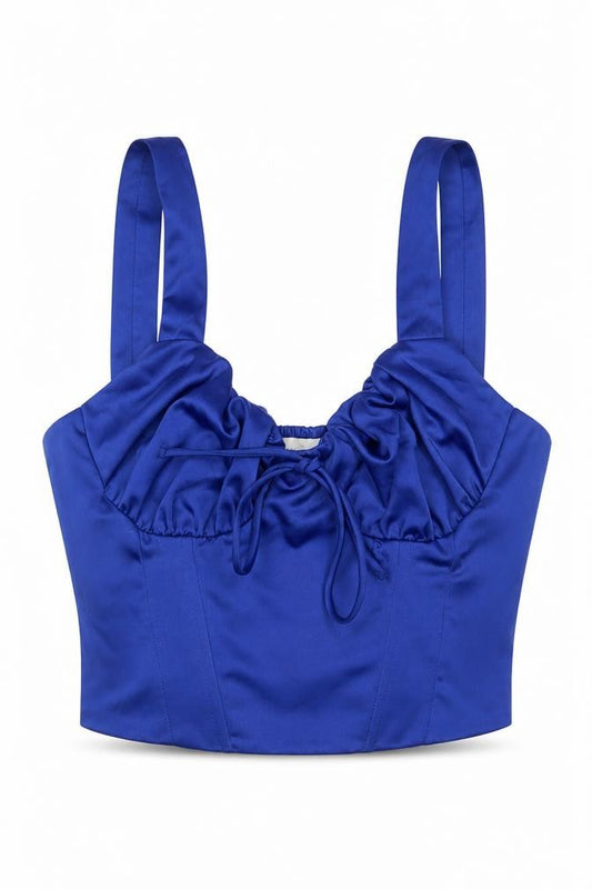 Bershka Womens Blue Polyester Camisole Tank Size S V-Neck