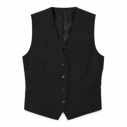 Zara Mens Black Striped Polyester Jacket Suit Waistcoat Size S Regular