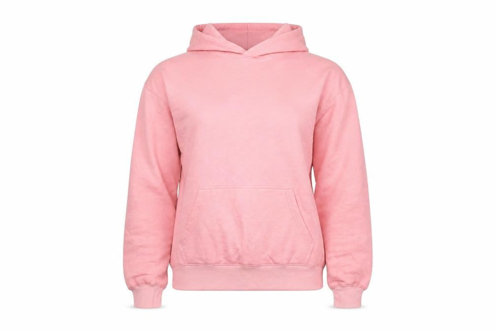 PRETTYLITTLETHING Womens Pink Cotton Pullover Hoodie Size S