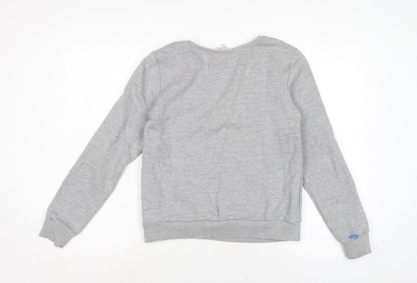 Red Herring Womens Grey Cotton Pullover Sweatshirt Size 8