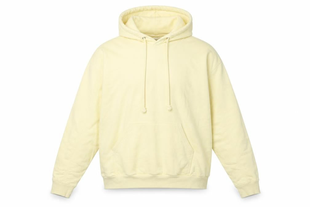 Weekday Mens Yellow Cotton Pullover Hoodie Size M