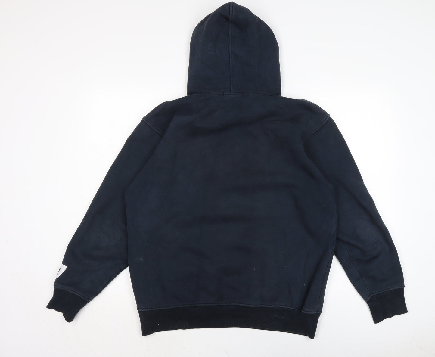 Varisity Mens Blue Cotton Pullover Hoodie Size M