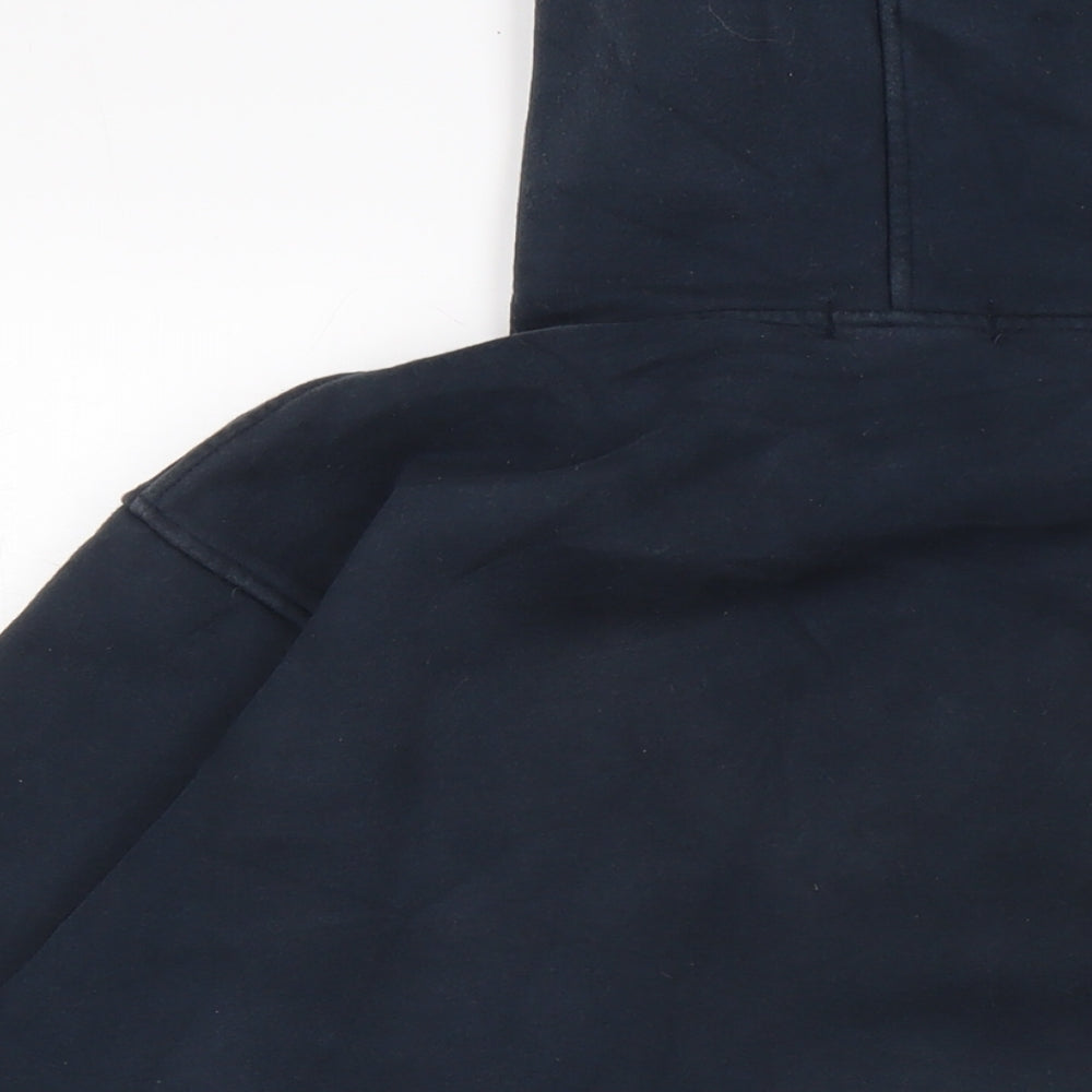 Varisity Mens Blue Cotton Pullover Hoodie Size M