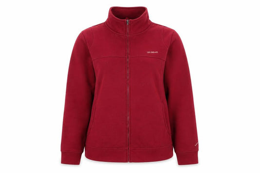 LA Gear Womens Red Cotton Full Zip Sweatshirt Size 16