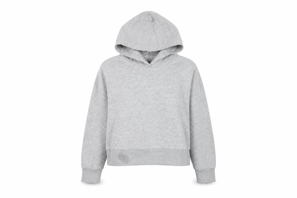 Zara Womens Grey Cotton Pullover Hoodie Size S