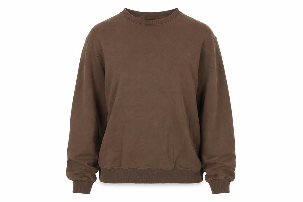 H&M Womens Brown Cotton Pullover Sweatshirt Size S