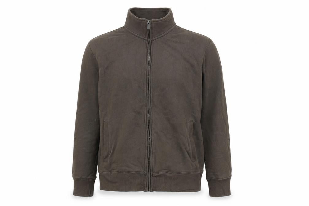 Marks & Spencer Womens Brown Cotton Full Zip Sweatshirt Size M