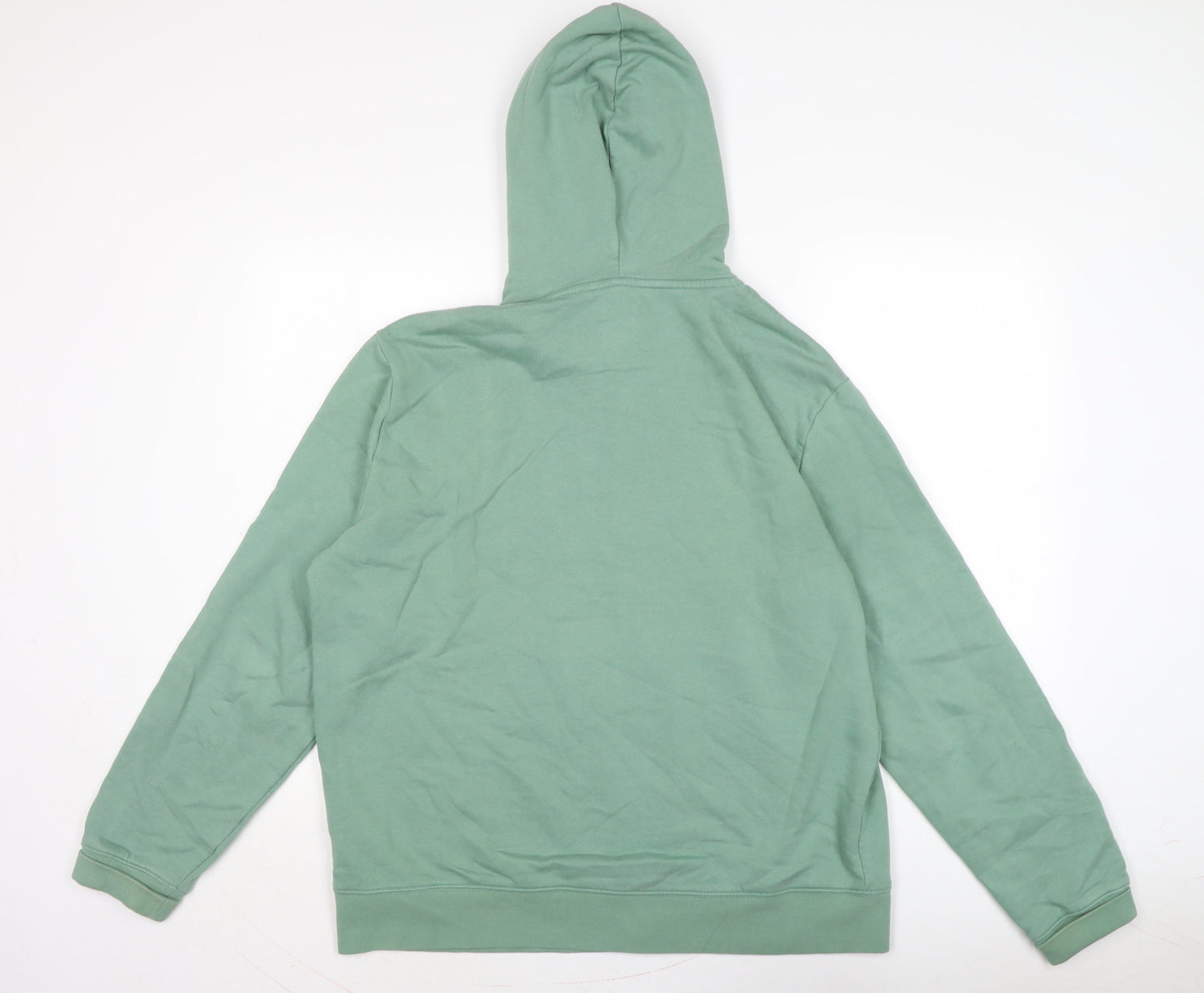 Marks and Spence Womens Green Cotton Full Zip Hoodie Size S