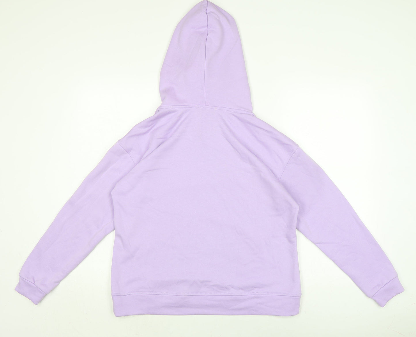 Dragonfly Womens Purple Cotton Pullover Hoodie Size 12