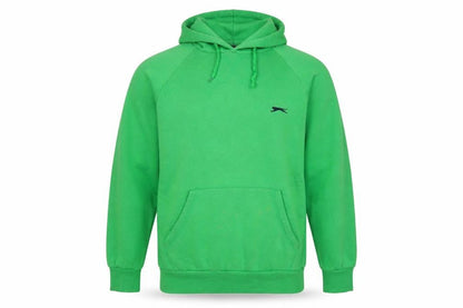 Slazenger Mens Green Cotton Pullover Hoodie Size L