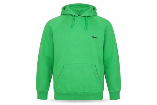 Slazenger Mens Green Cotton Pullover Hoodie Size L