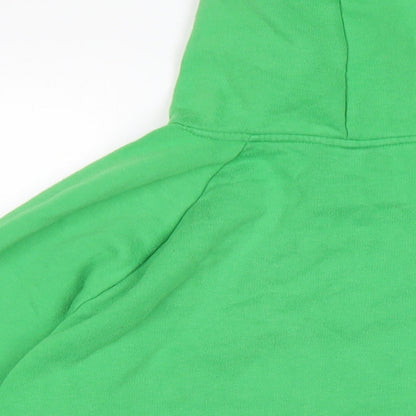 Slazenger Mens Green Cotton Pullover Hoodie Size L