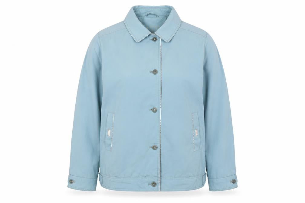 David Barry Womens Blue Jacket Size 16 Button
