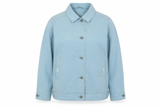 David Barry Womens Blue Jacket Size 16 Button