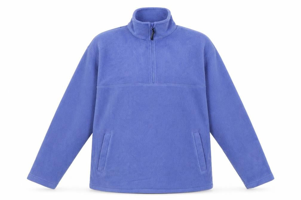 Nuggets Womens Blue Polyester Pullover Sweatshirt Size M Zip - Pockets